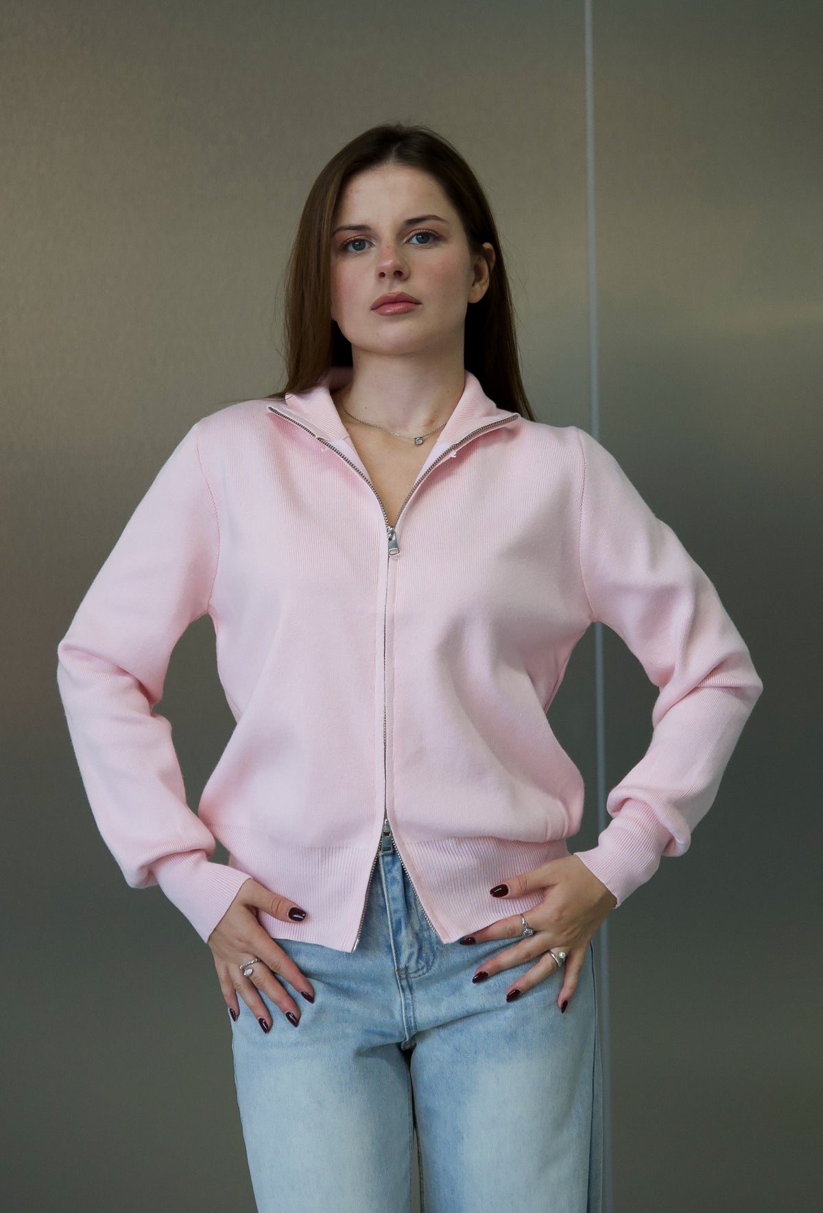 Cardigan tricotat 26374 (one size)