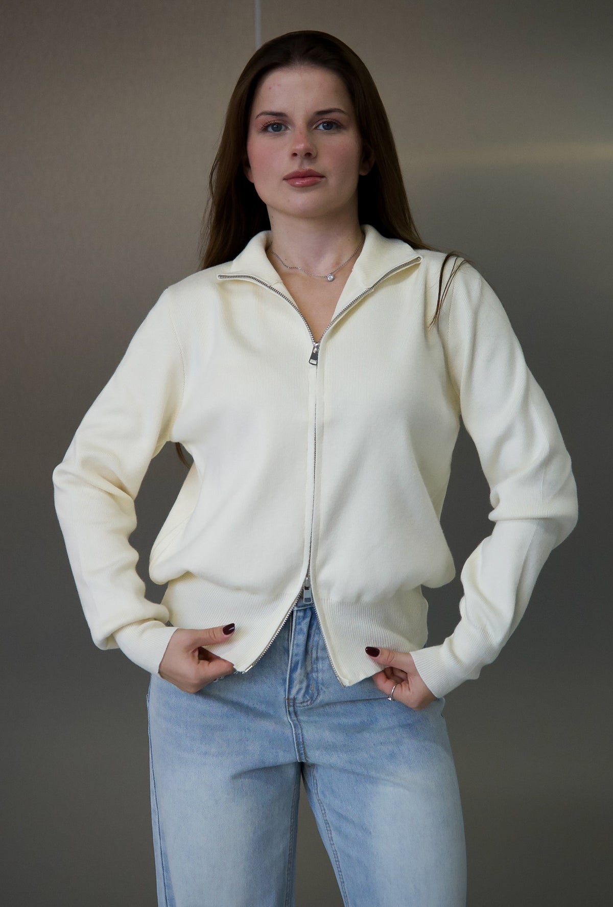 Cardigan tricotat 26374 (one size)