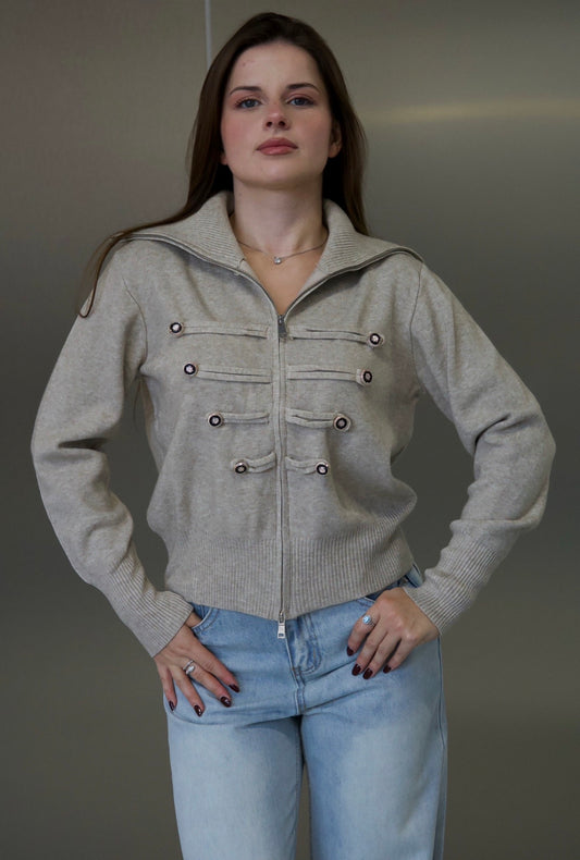 Cardigan tricotat one size (q088)