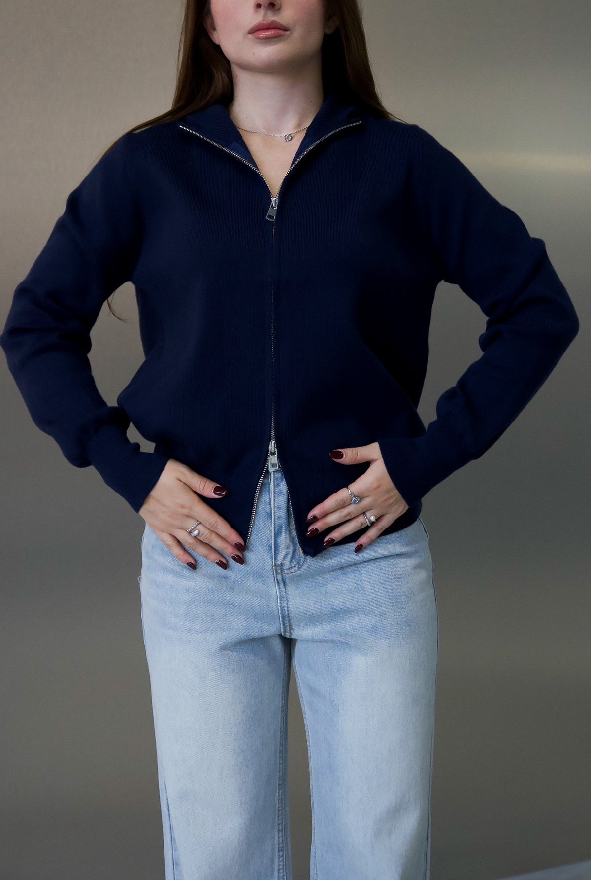 Cardigan tricotat 26374 (one size)