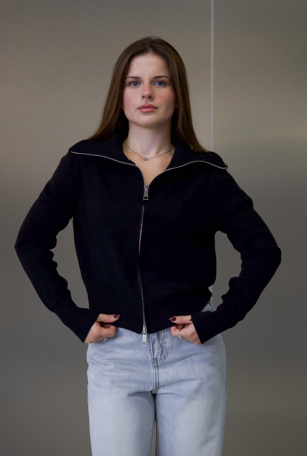 Cardigan tricotat one size (2201)