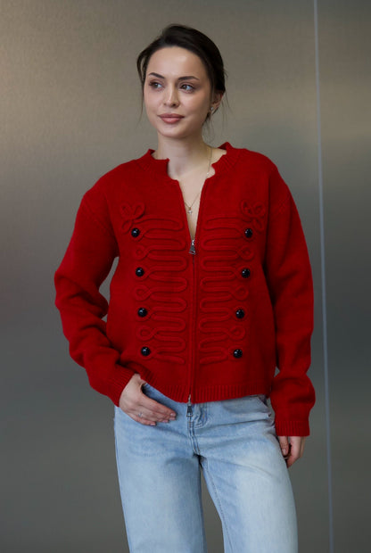 Cardigan tricotat one size (6709)