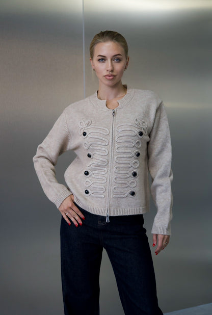 Cardigan tricotat one size (6709)