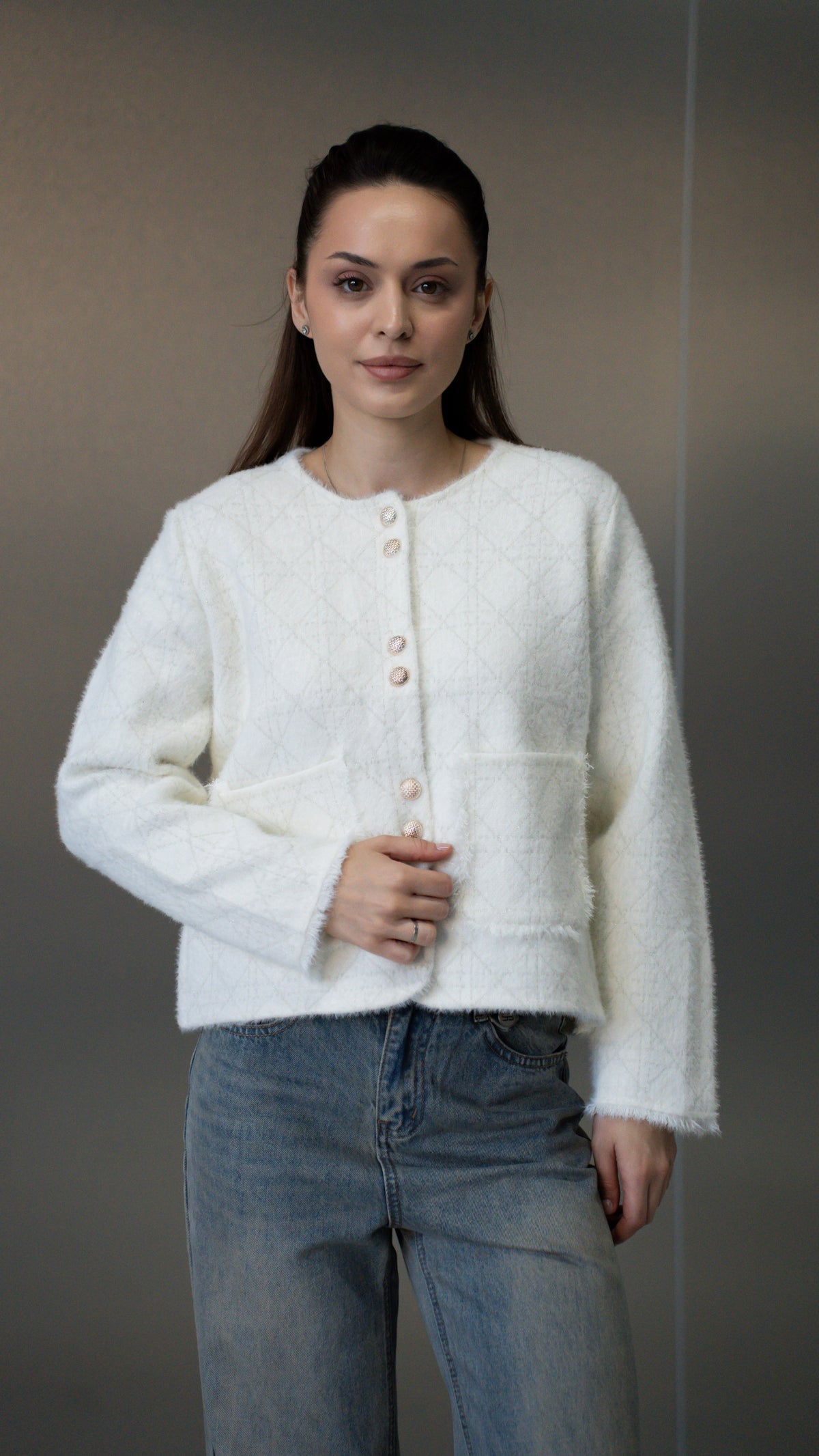 Cardigan pufos (one size) 6316
