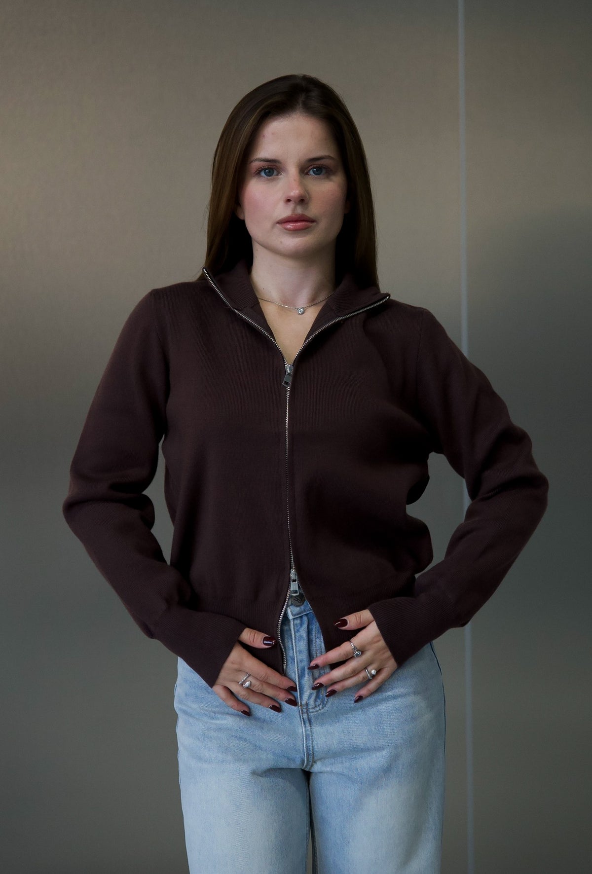 Cardigan tricotat 26374 (one size)