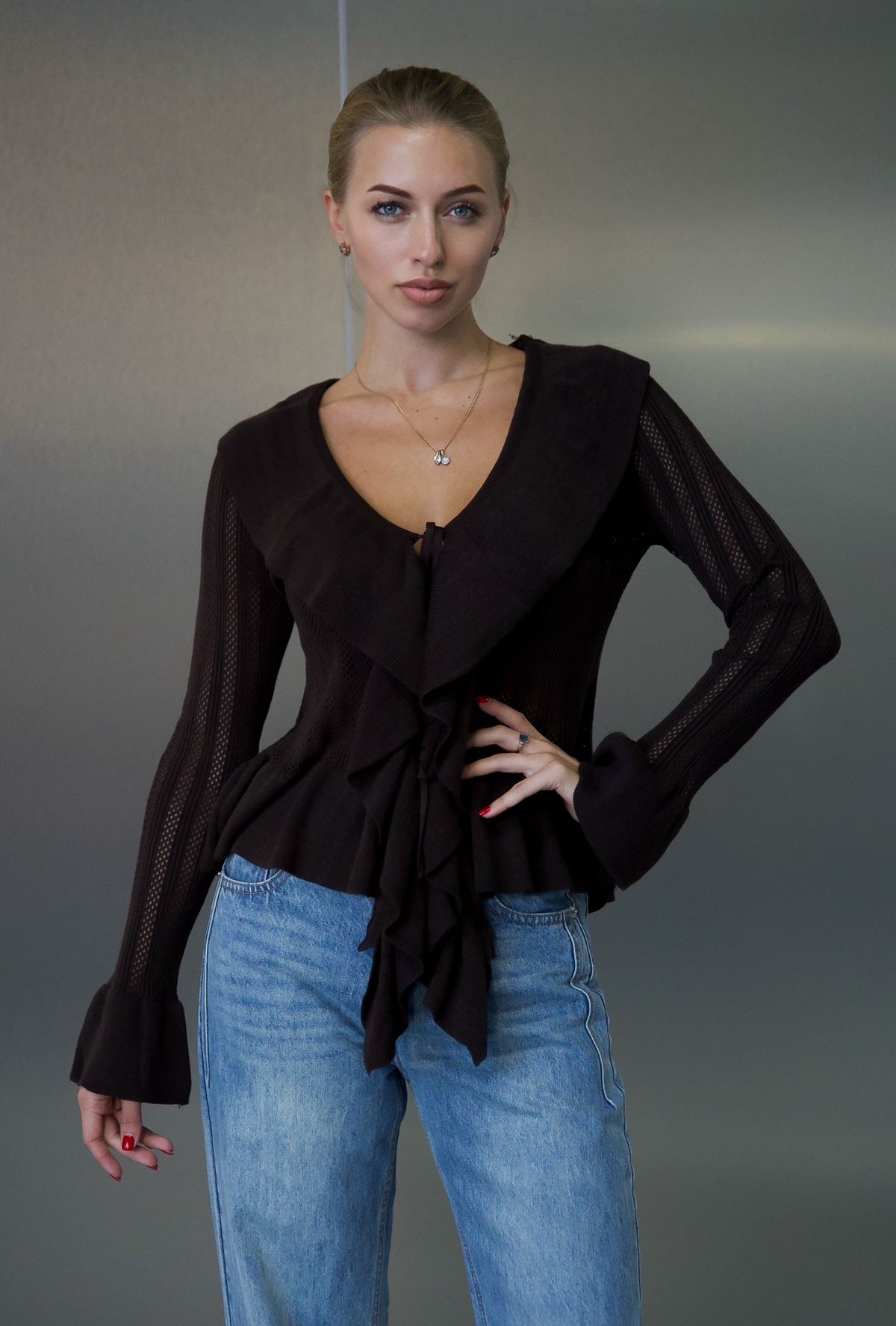Bluza tricotată one size (90462)
