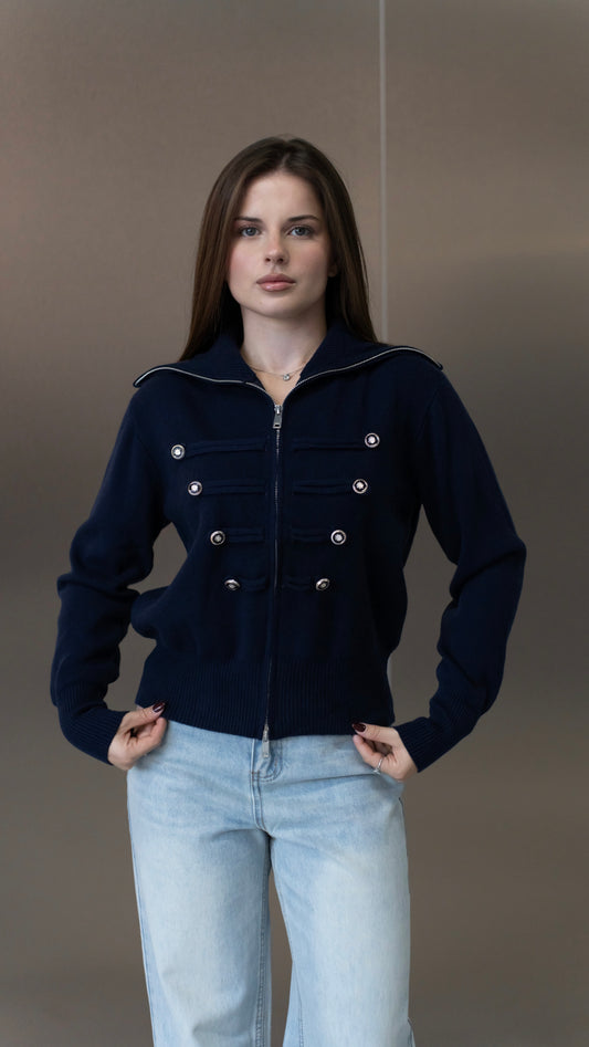 Cardigan tricotat one size (q088)