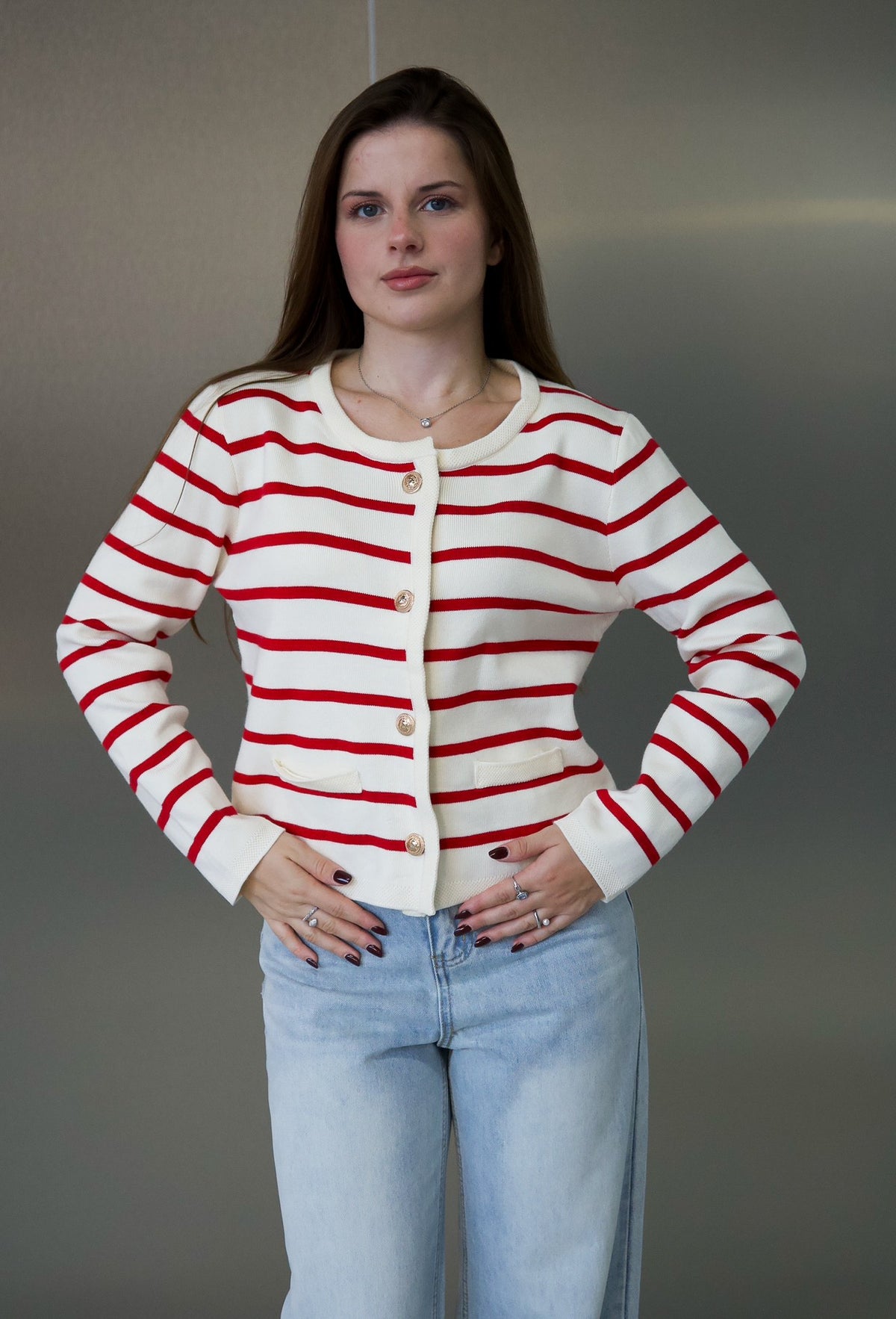 Cardigan tricotat one size (0878)