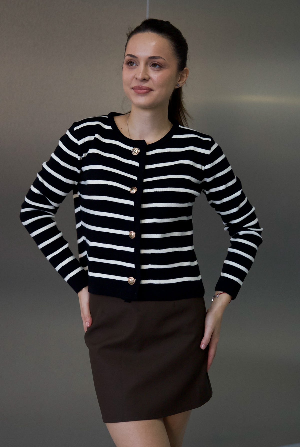 Cardigan tricotat one size (0878)