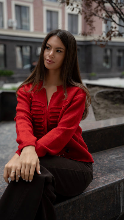 Cardigan tricotat one size (6709)