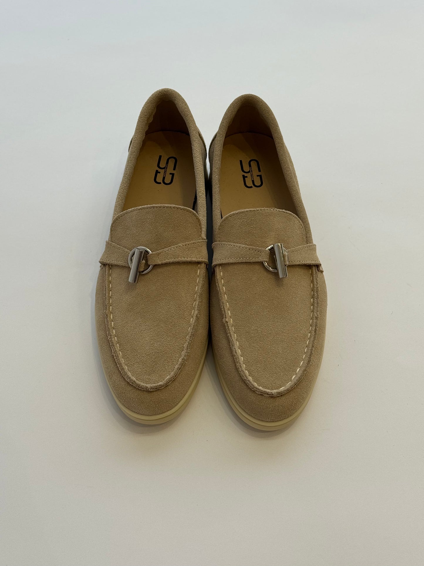 КОЖАНЫЕ ЛОФЕРЫ 5064-6 БЕЖЕВЫЙ размер