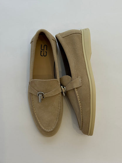 КОЖАНЫЕ ЛОФЕРЫ 5064-6 БЕЖЕВЫЙ размер