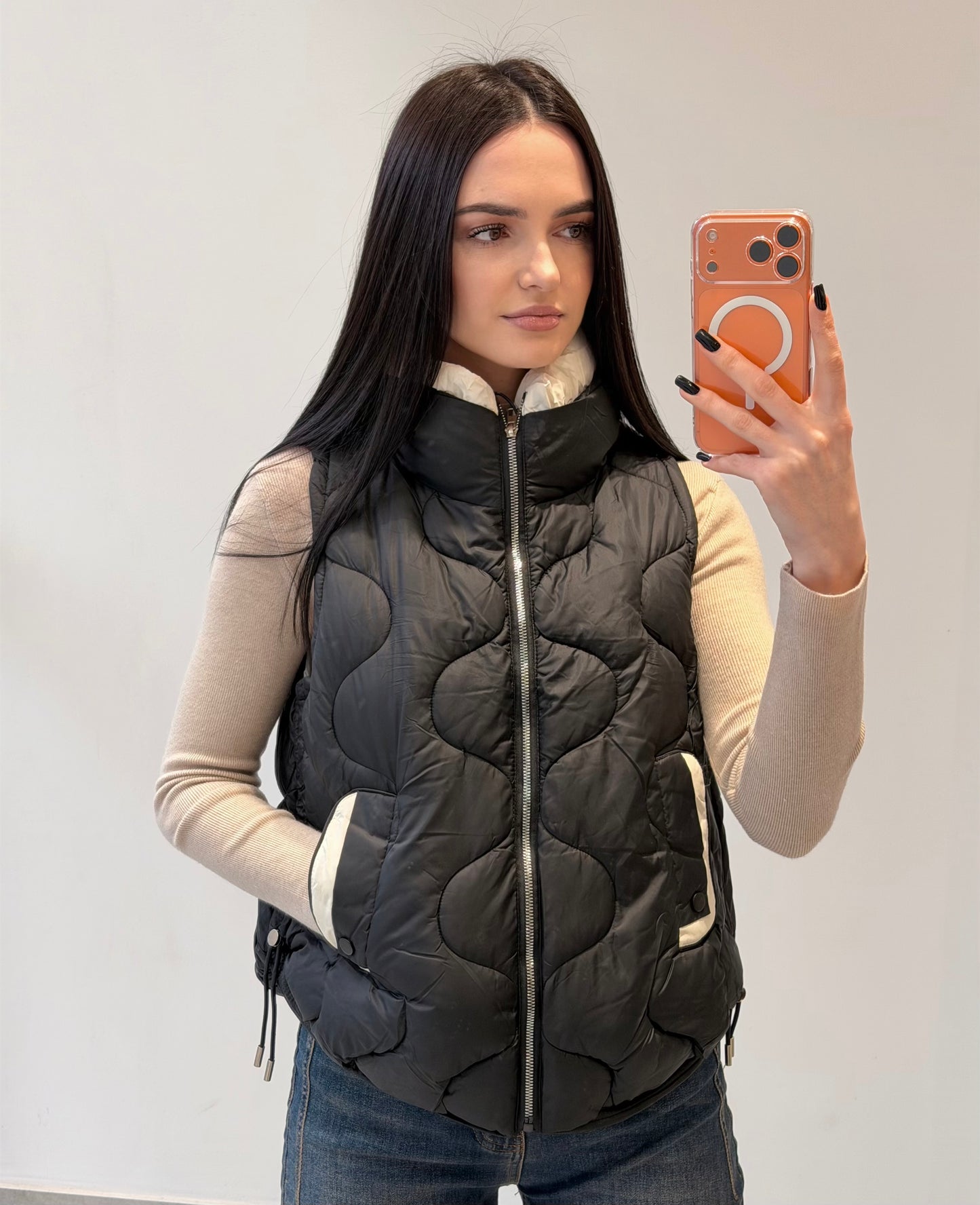VESTA MATLASATA 220245 NEGRU Size