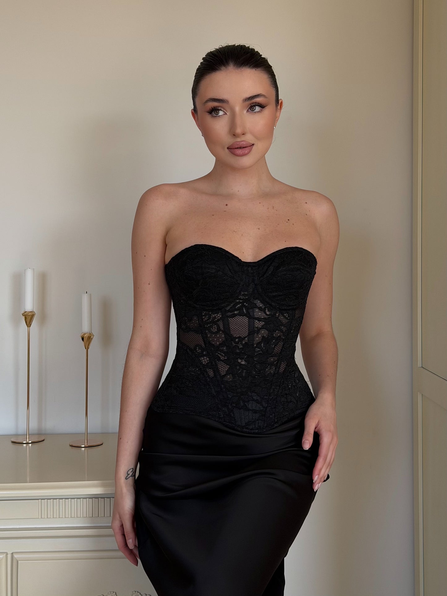 CORSET 1223 NEGRU SIZE