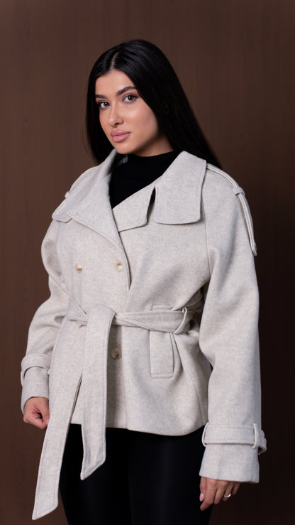 Jachetă tip palton One size (9816)