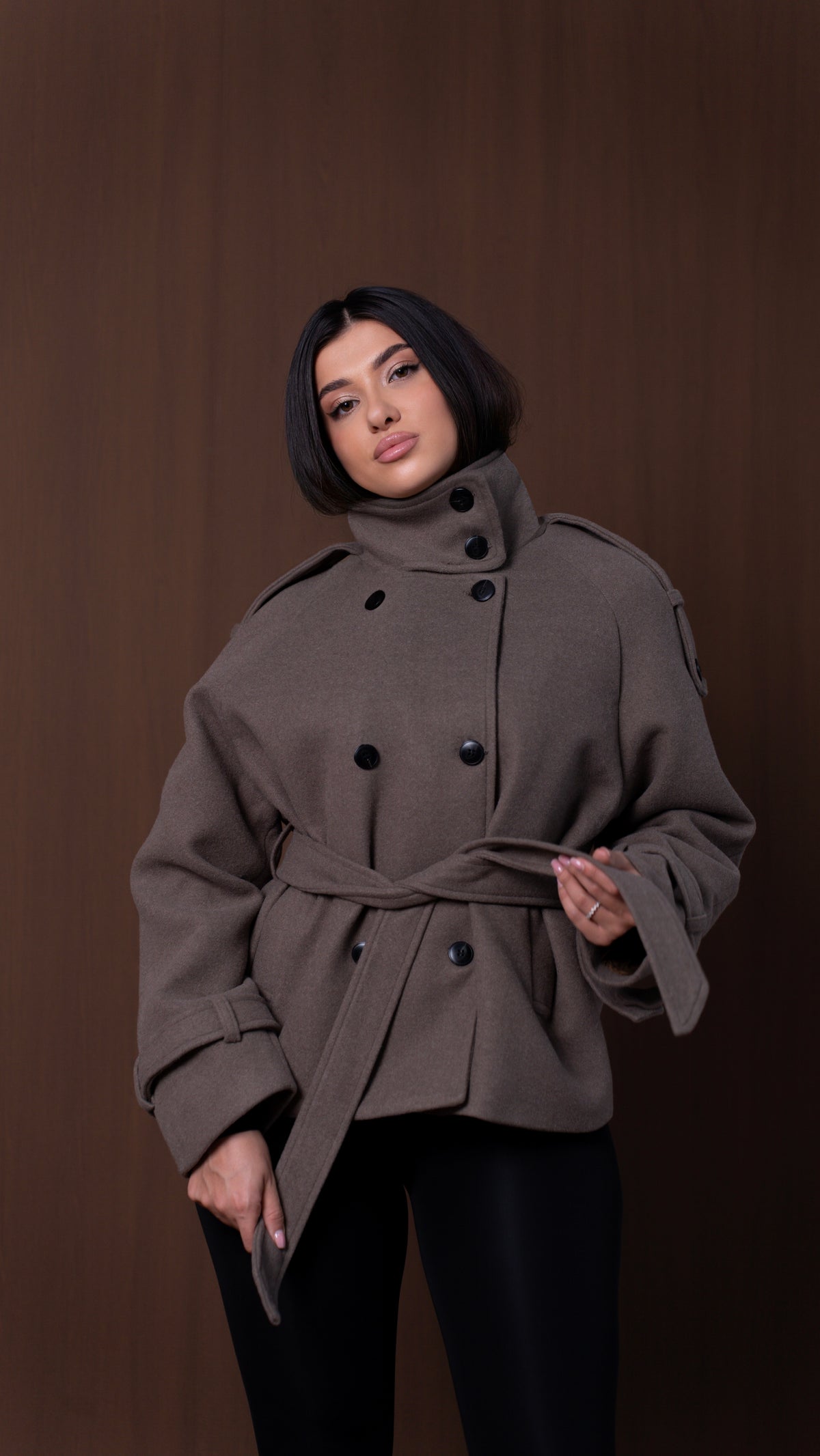 Jachetă tip palton One size (9816)
