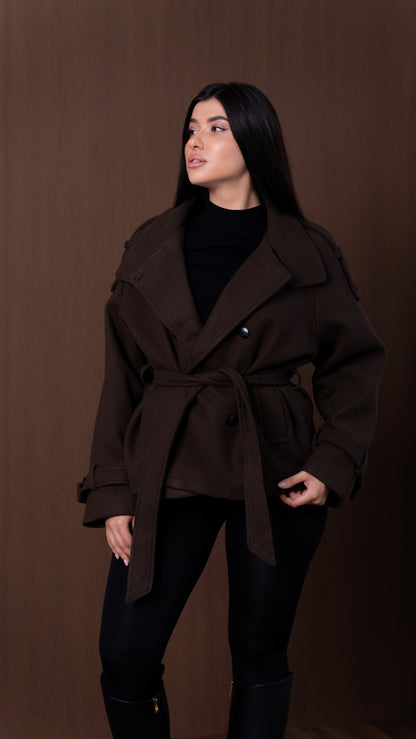 Jachetă tip palton One size (9816)